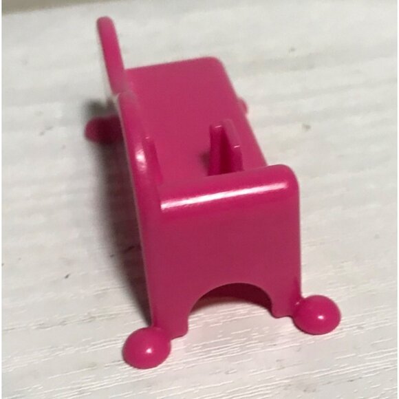 Miniature Pink Dollhouse Sofa Couch Furniture 1.5" - Picture 2 of 6